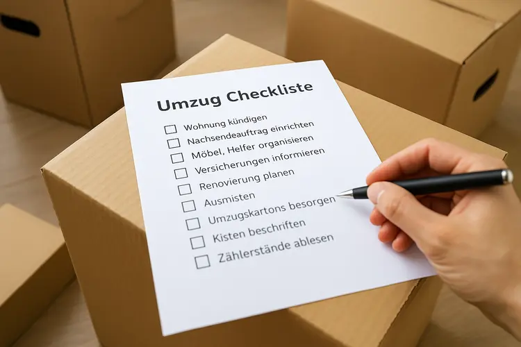 Umzug Checkliste